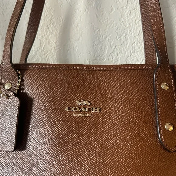 COACH City Brown Leather Tote Bag - Picture 11 of 11